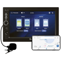 SAL Auto radio, 4 x 45W, 7" LCD Display, BT, USB, microSD, VBX910